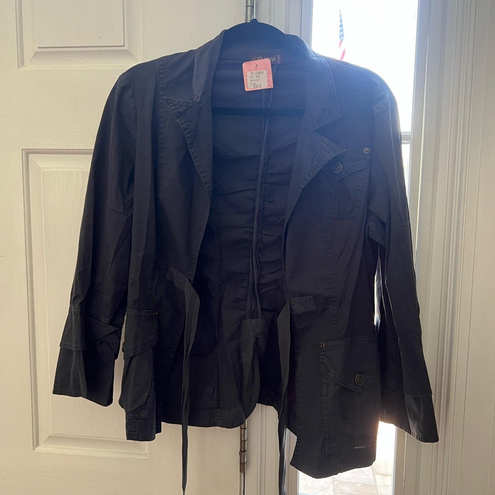 XCVI Dark Gray Utility Jacket for Women